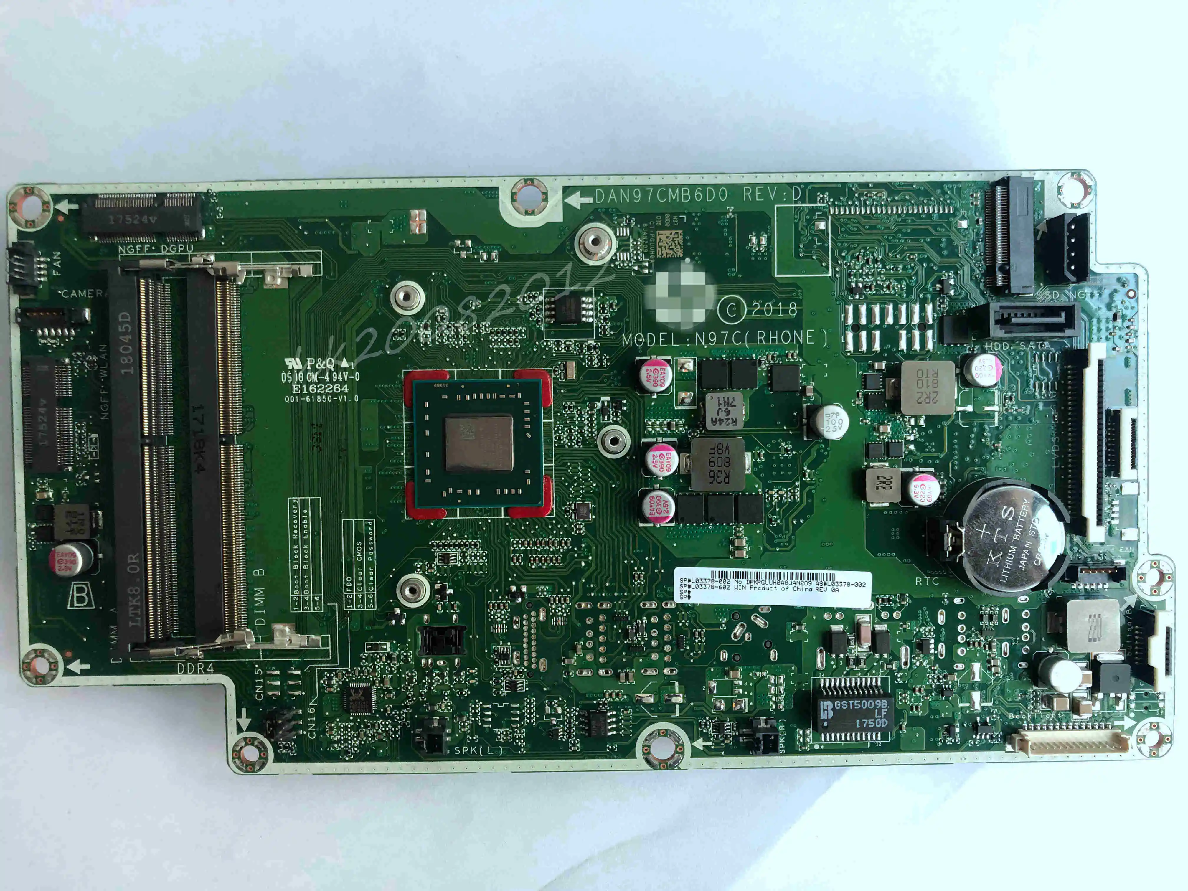 

NEW For HP Pavilion AIO 22-C 24-F L03378-001 L03378-601 A6-9225 Motherboard DAN97CMB6D0 L03378-002 L03378-602 with A9-9425 CPU