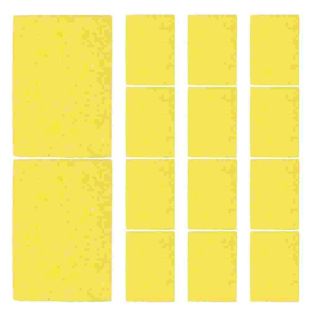 200 Stuks Grote Mond Mason Potten Soldeerbout Spons Staal Scrubber Messing Schone Pads Schoonmaken Lasdraad Cleaner Gele Tip