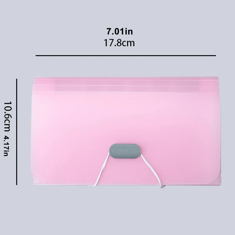 13 Grids A6 Expanding Folder Organizer Wallet Documents Organizer File Pouch Bill Folder Stationery Office School Supplies