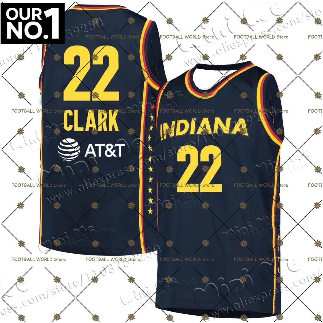 25 Summer No. 22 Caitlin Clark Indiana 3D Sleeveless T-shirt Clothing Casual Vest Vest Basketball Jersey for Kids Sports