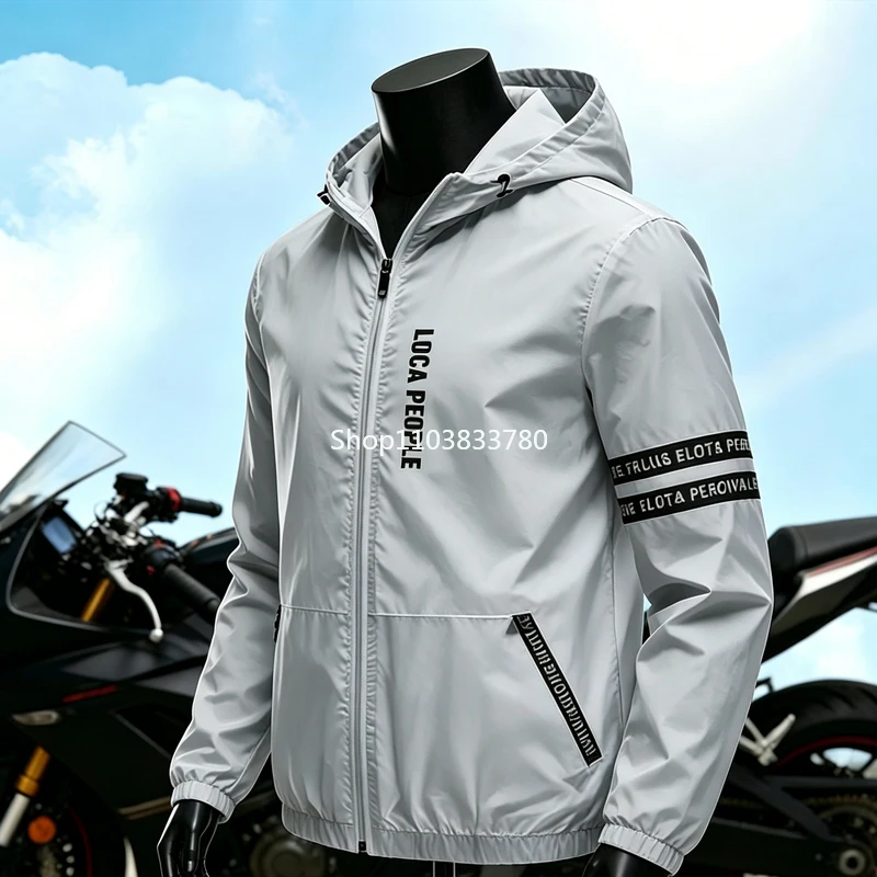 2026 Men's Summer Sun Protection Jacket Ultra-Light Thin Skin-Friendly Breathable UV Proof Fishing Ice Silk Sunscreen Coat Male