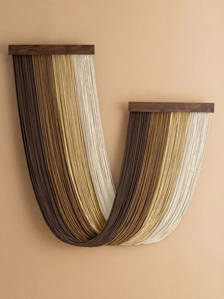 Style nordique tenture murale Boho décor gland tissé à la main rideau tapisserie tissé à la main rideau tapisserie tenture murale pratique