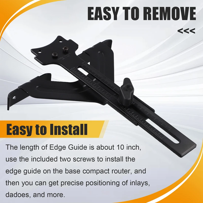 Router Edge Guide For Fixed Base Compact Router (DNP618), Straight Edge Guide For Quickly Attached To Router Fixed Base