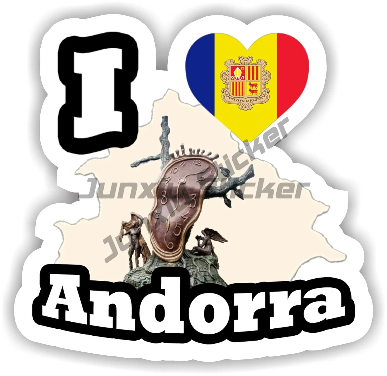 

Encamp Escades Engordany La Vella Andorra Famous City Travel Stamp Sticker I Love Andorra Bodywork Waterproof Decal Accessories