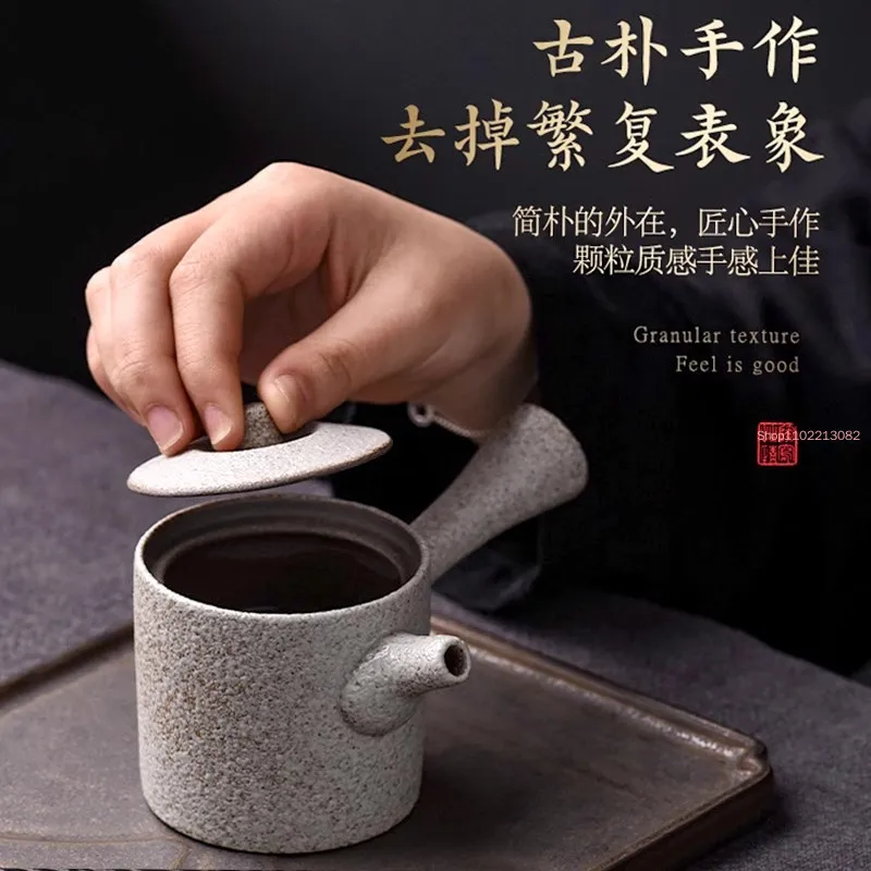 Japan Ceramic Kyusu Teapots Vintage Chinese Kung Fu Tea Pot Drinkware 160ml