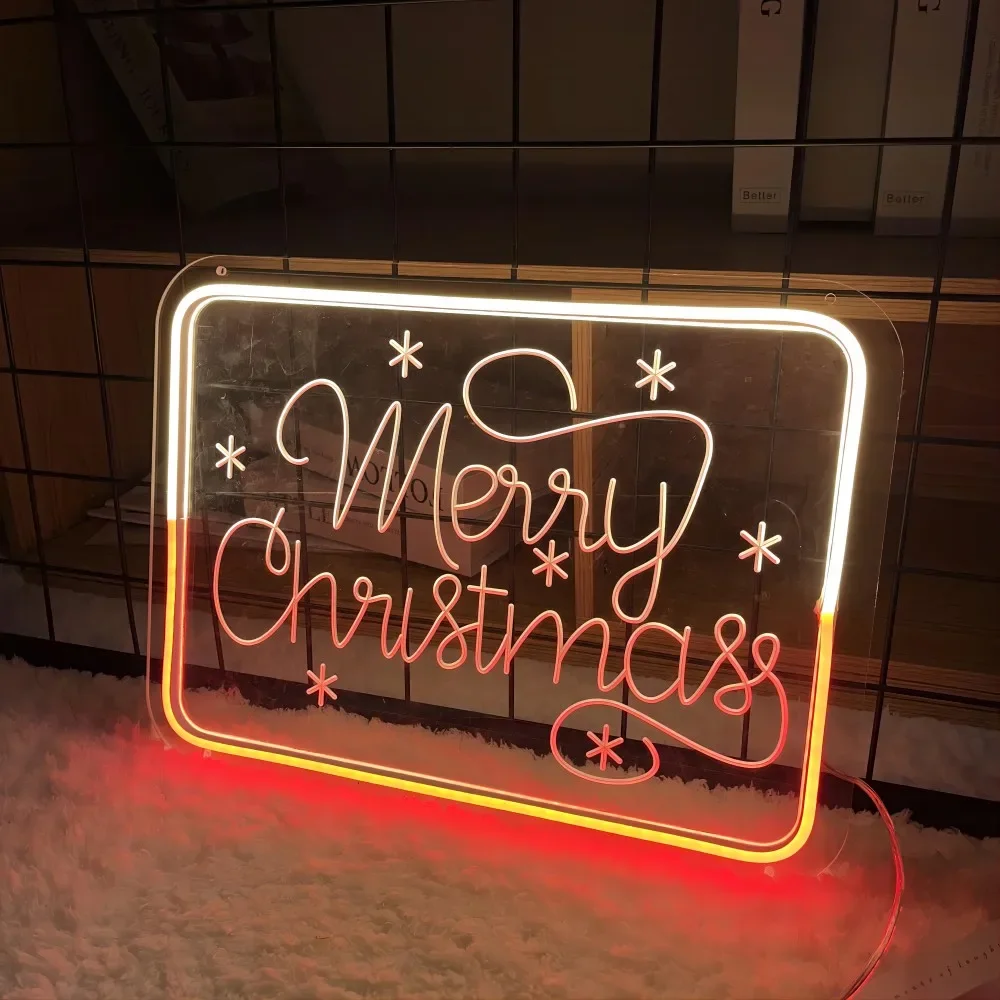 Vrolijk Kerstfeest Neon Bord Graf Coole Dingen Naar De Kamer Op Maat Neon Voor Kerstcadeaus Feest Feestelijke Sfeer Muur Decor