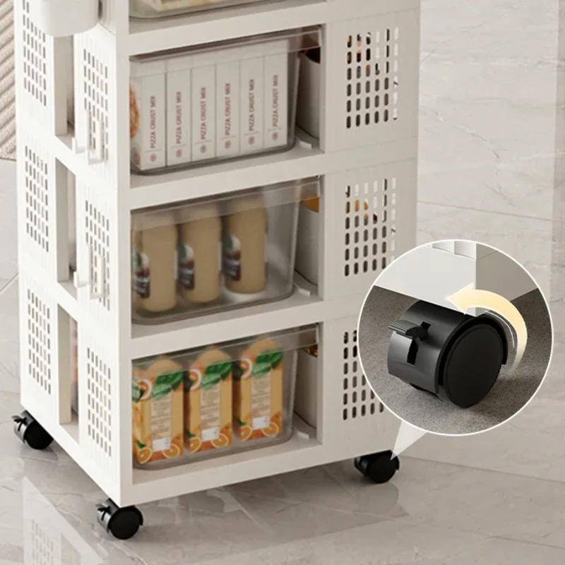 Food Serving Cart Mobile Removable Storage Rack Trolley Hairdresser Rollers Roulette Cosmetic Helper Trolleys Beauty Salon