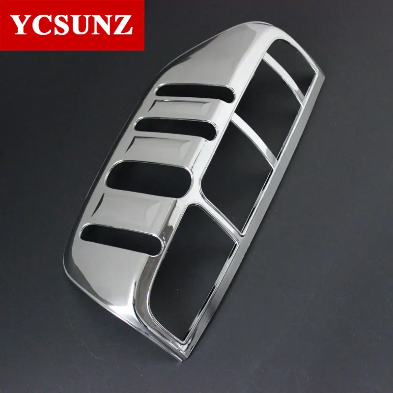 Car Chrome Navara 2006 Accessories Tail Light Cover Lamp Trim For Nissan Frontier Navara D40 2006-2013 Car Styling Plate Part