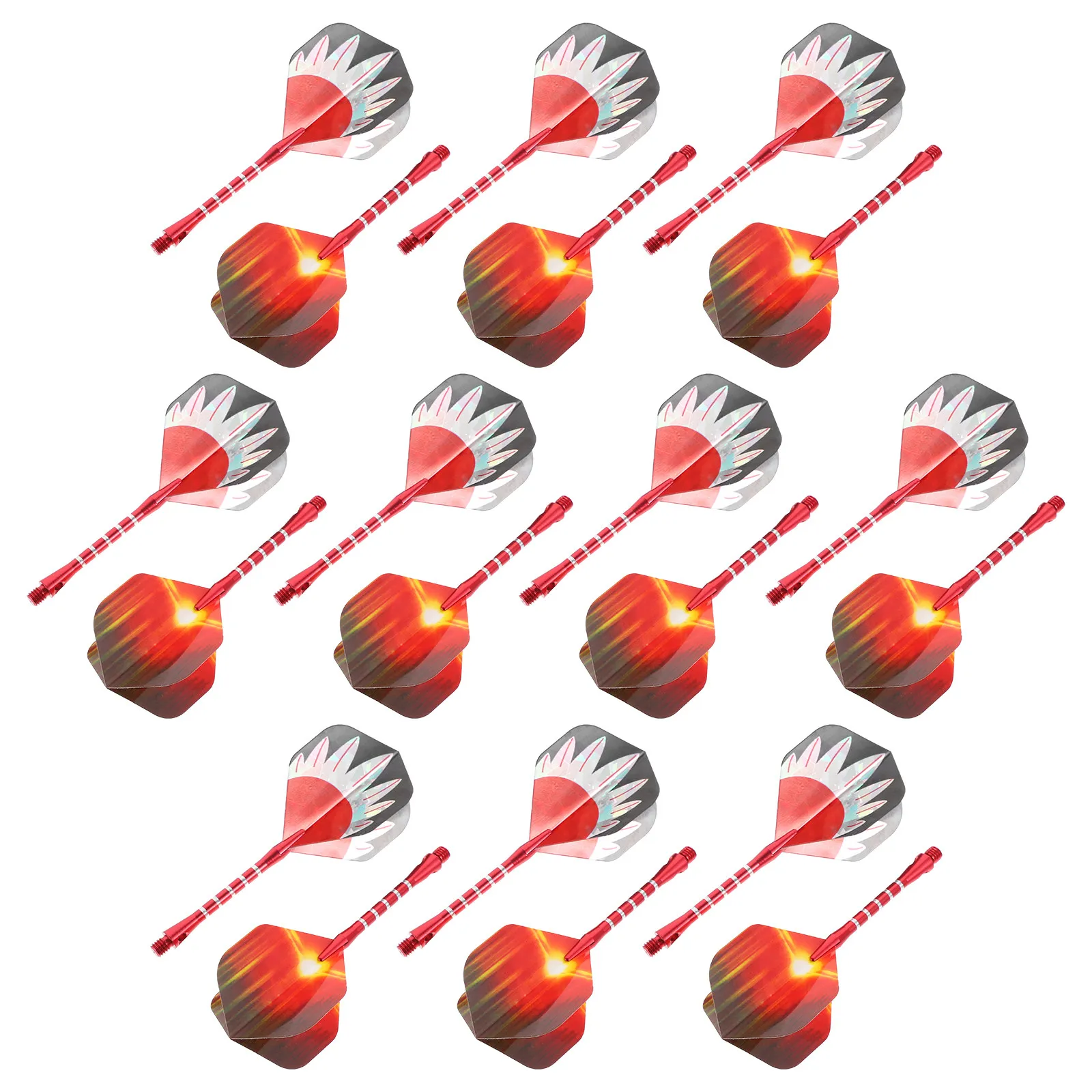 

18 set Metal Tip Dart Set Aluminum Alloy Shafts Balanced Grip Comfortable Design Path Indoor Outdoor