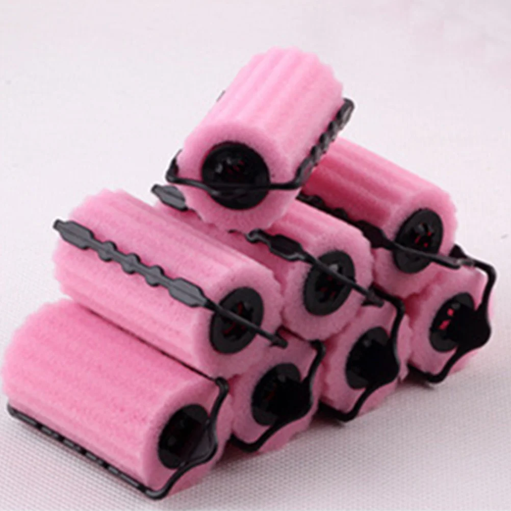 8pcs Sponge Hair Curlers 3 5cm Diameter Soft Perm Kit for Women Men Sleep Beauty Tool Foam Rollers Create Curls Waves Self