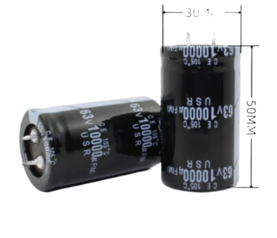 

24PCS-2PCS 10000uF 63V 63V 10000uF New Electrolytic Capacitor 30x50MM NEW