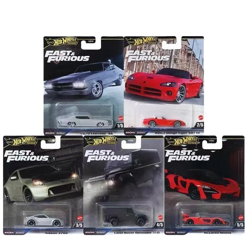 

В наличии, оригинальная серия Hot Wheels Fast And Furious HNW46-J, 5 шт., литая модель автомобиля премиум-класса, коллекционная модель, литой автомобиль, игрушки