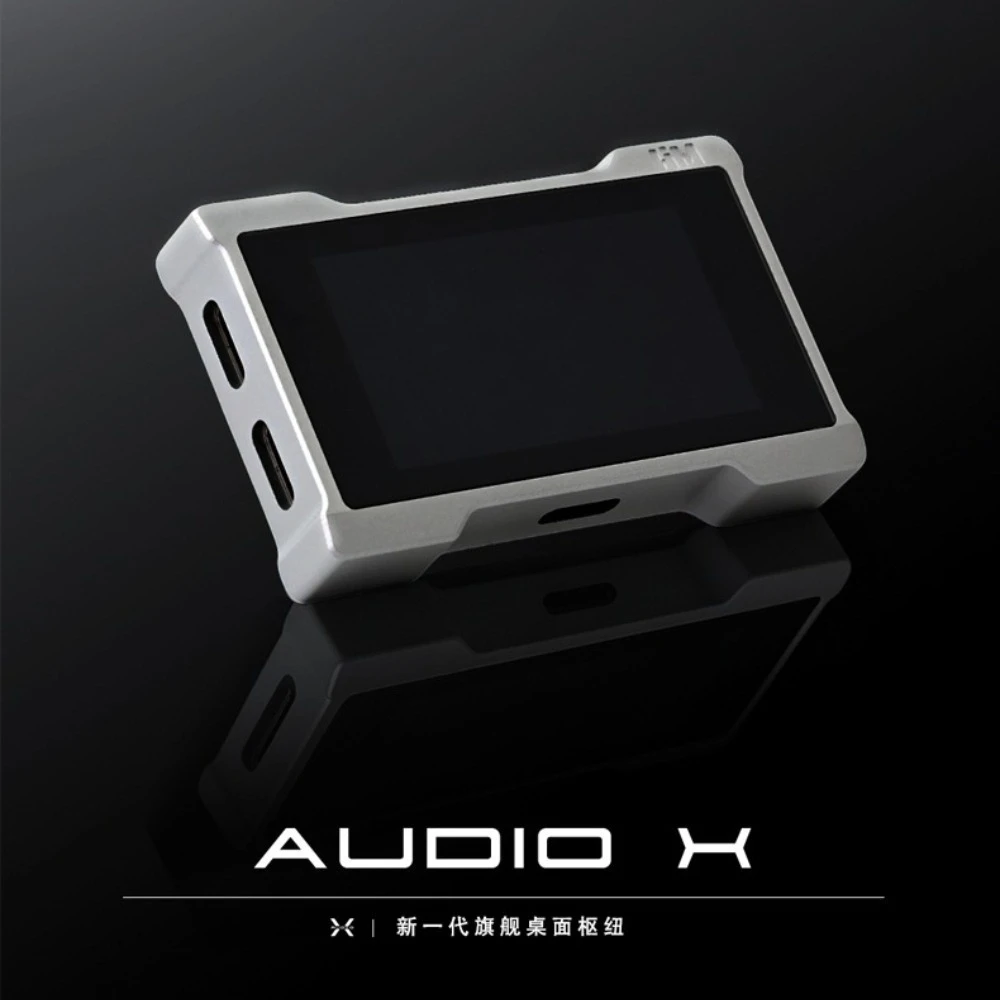 HMLAB AudioX Touch Screen USB HUB Built‑in Gaming Sound Card with Independent DAC Adjustable EQ Support 3.5mm Wired Headphones