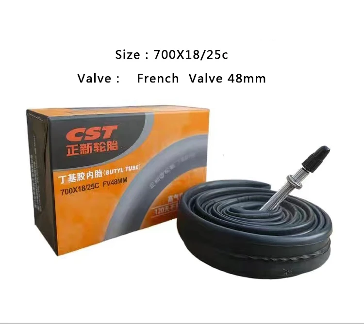 CST tube 700c 18c 25c 32 35c 43c SV FV  America French Valve bicycle bike inner tube inner tire tyre tube