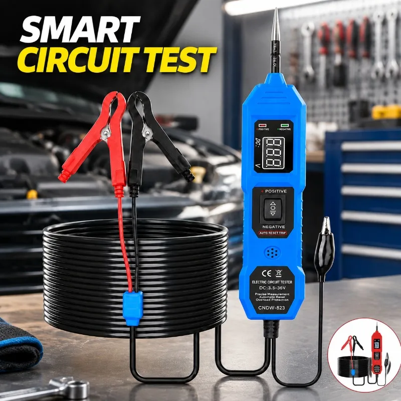 Automotive Multifunctional Circuit Tester Power Fuse Voltage Test Lamp Power Circuit Probe Diagnostic Maintenance Gadget