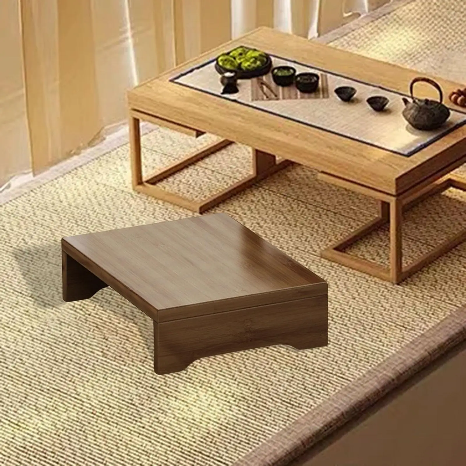 

Low Stool Fashion Lightweight Decor Multifunctional Bed Step Stool for Entryway Living Room Home Tearoom Sitting on The Floor