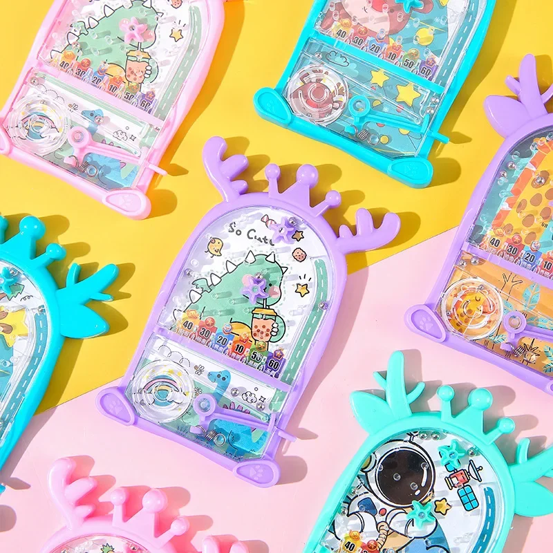 10 قطعة الكرتون الحيوان اطلاق النار الكرة والدبابيس المتداول حبة الكرة المتاهة لعب للأطفال حفلة عيد ميلاد تفضل جودي حقيبة جائزة رياض الأطفال #4