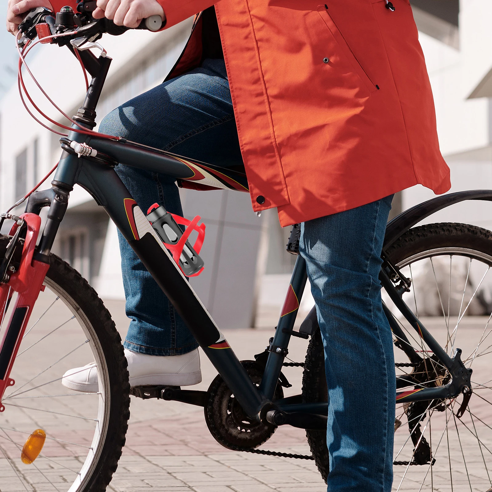 

Lightweight Durable Bicycle Cup Holder For Bike Mountain Bike Water Bottle Rack Storage Decorative Design Easy Install Safety