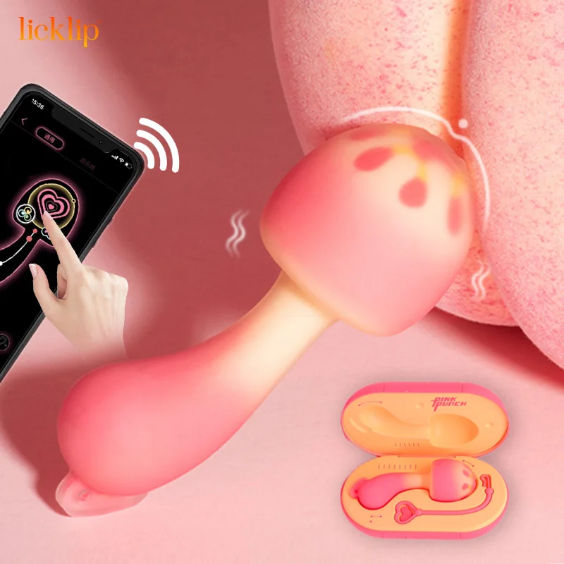 LICKLIP APP Remote Control Female Wearable Clitoris Vibrator With Charging Warehouse Mushroom Vibrator Sex Toys For Women