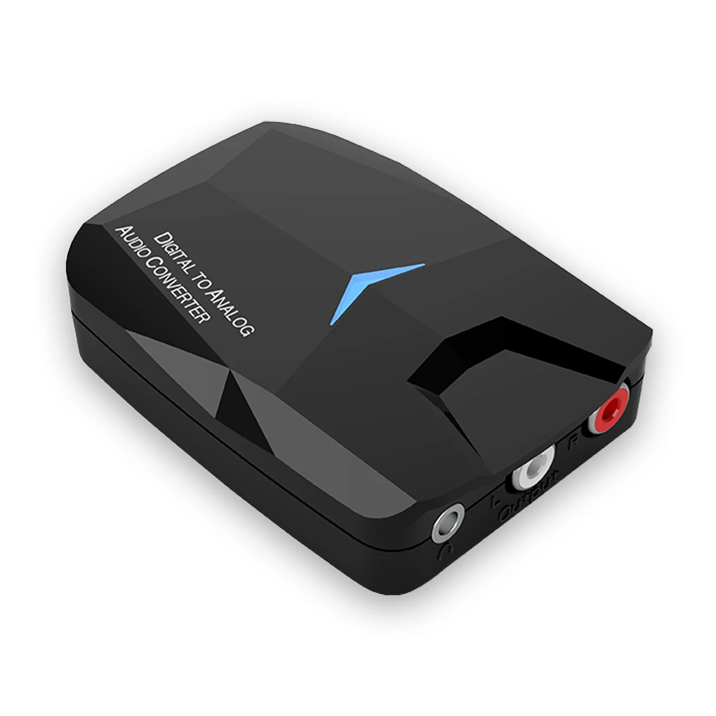 

Digital to Analog Adapter DC 5V Bluetooth-compatible Converter Optical Audio Adaptor 3.5mm Output Soundbar