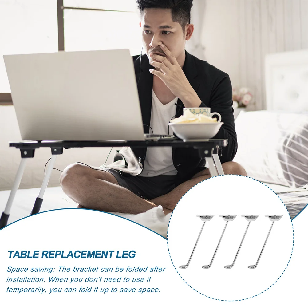 2Pcs Foldable Table Legs Durable Iron Structure Easy Installation Perfect for DIY Projects Coffee Tables Foldable Legs