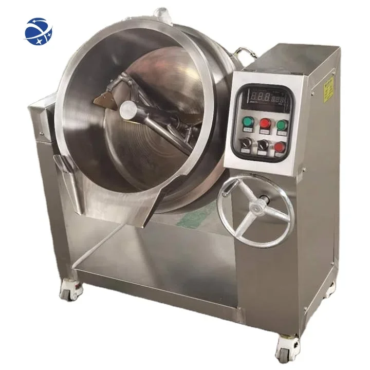 Industrial gas/electric tilting jacketed kettle cooking kettle with agitator