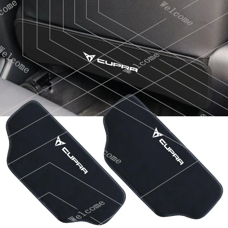 1pc Car Anti Kick Pad Seat Back Protector Anti Dirty Mat Styling For Seat Cupra Ateca Born Leon IBIZA Raval Formentor valve core