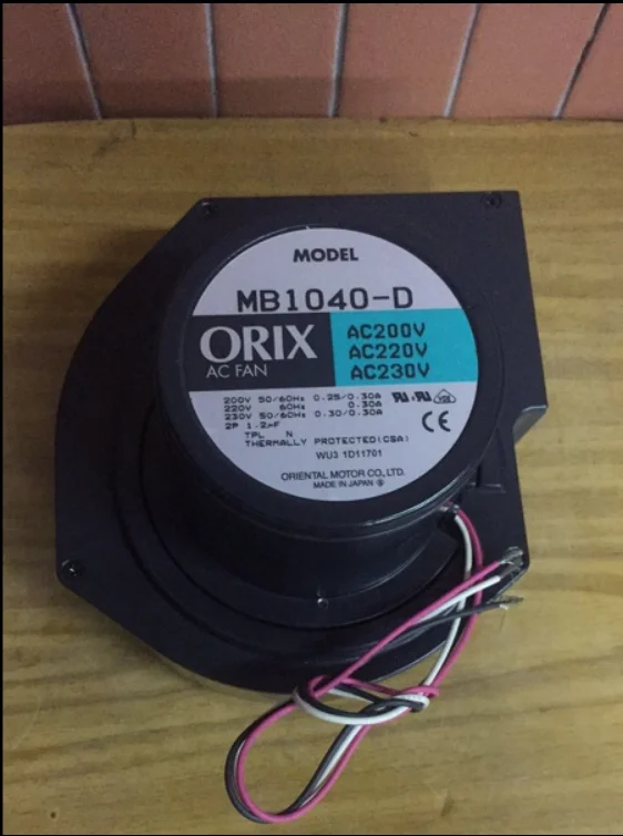 

1pc ORIX MB1040-D 200/220/230V 0.25/0.30A 3pin Centrifugal fan t5