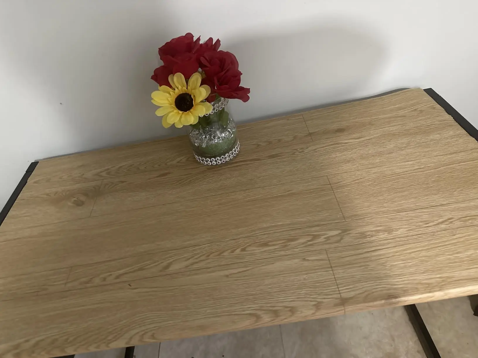 

2 Rolls Wood Grain Floor Stickers Vinyl Peel and Stick Floor Tiles Self-Adhesive Wall Sticker Sxp Flooring Stickers for Any Room