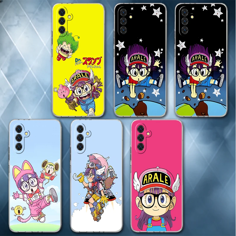 Arale S-Slump Anime Soft Phone Case For Samsung A57 A17 A56 A16 A55 A15 A54 A14 A53 A13 A52 A12 A37 A36 A35 A34 A33 A26 A25 A24