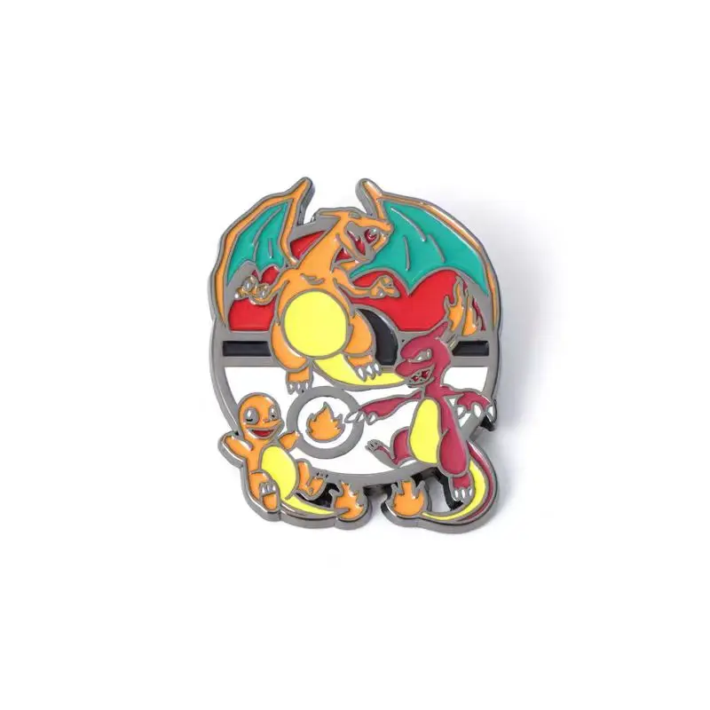 Pokemon Pins Metal Brooch Cute Anime Badge Snorlax Charizard Pikachu Mewtwo Psyduck Gengar Clothes Hat Backpack Accessory Gift