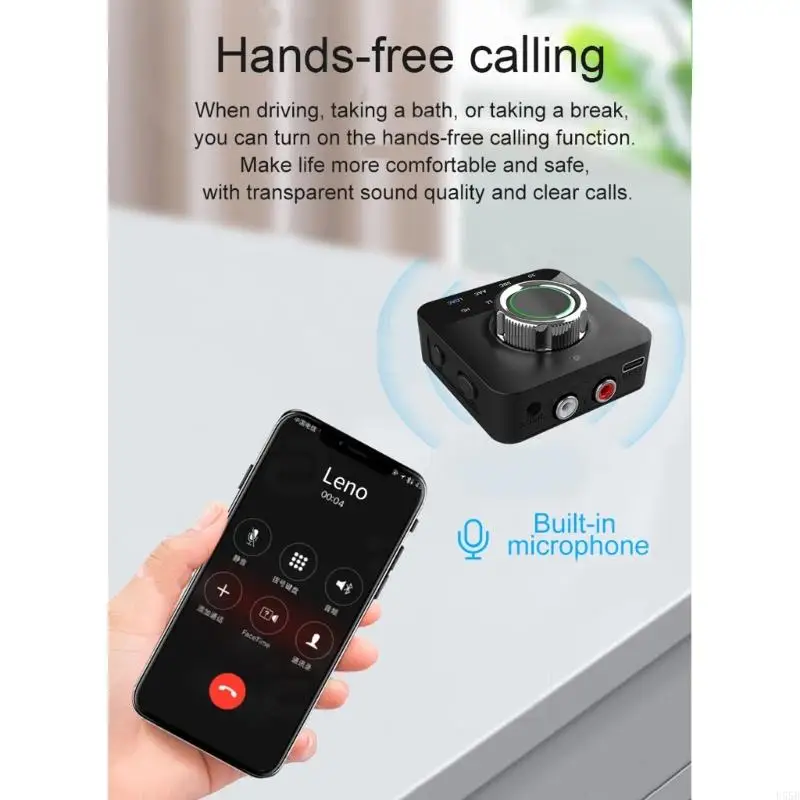 U55B APTX Bluetoothcompatible5.0 Receiver LDAC Adapter Micra3.5mmaux 3D Sound