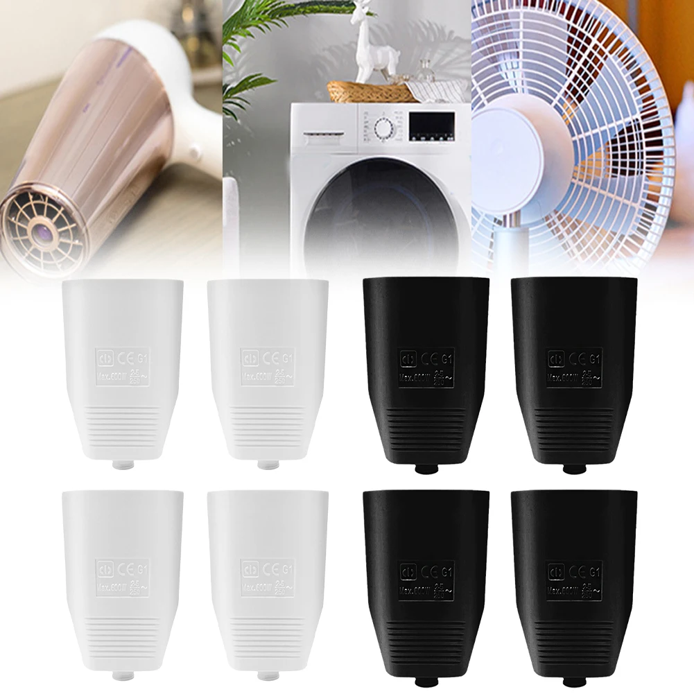 4pcs  EU Coupling Flat Plug Wiring Plug 250V 2.5A Monitoring Lighting Plug 2 Pin DIY Rewirable Socket Female Plug