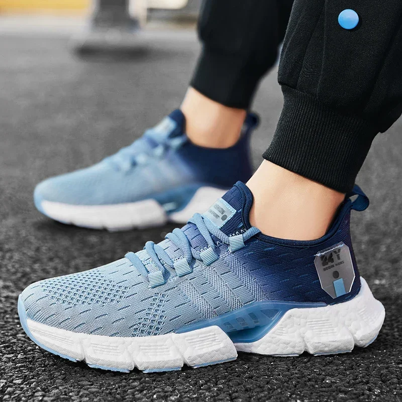 Fashion Lightweight Mens Casual Shoes Breathable Men Running Sneakers Mesh Comfortable Tennis Shoes Outdoor Jogging Sport Shoes