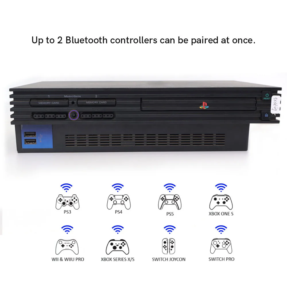 Hispeedido BlueControlMod controlador inalámbrico Bluetooth adaptador interno placa PCB para PS2 Fat Bluetooth Gamepad adaptador PCB