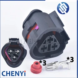 3 Pin 6.3mm Automotive Temperature Control Radiator Fan Switch Connector Wire harness Plug 1J0 973 203 1J0973203
