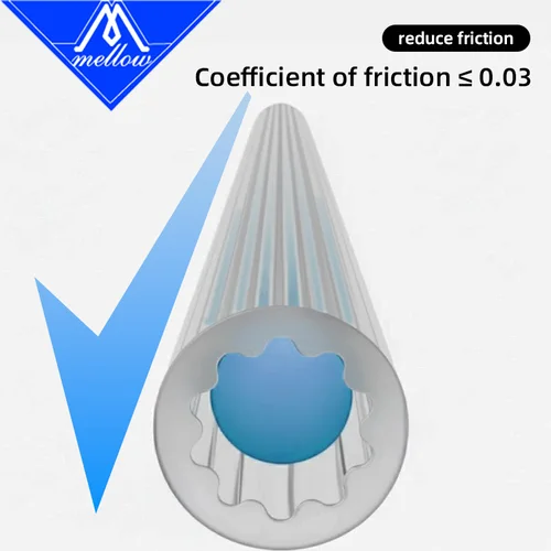 Imagen 2 del producto Tubo de PTFE de materiales japoneses en forma de estrella suave, Teflonto de 4mm de diámetro exterior, flujo ultrasuave, impresora 3D DIY para laboratorio Bambu AMS Creality