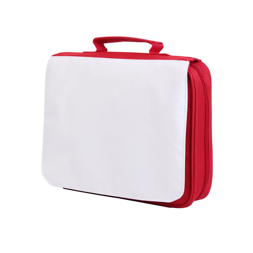 Bolsa de mano en blanco con sublimación, bolsa de archivo con cremallera para almacenamiento de documentos, mochila para estudiantes, bolsa de mano de negocios para impresión por transferencia de calor, 4 Uds.