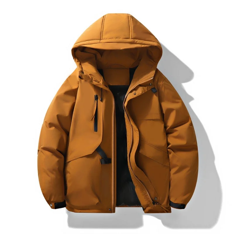 

Men's Casual Hooded Jacket Windproof Winter Jacket Warm Thicken Ski Coat Couple Cotton Coats Warm Down Puffer Jackets Men Top