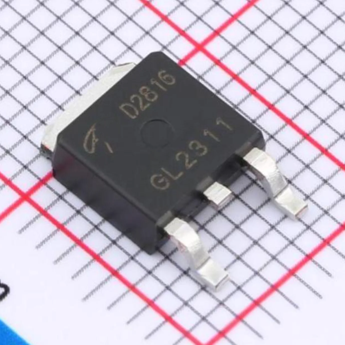 10PCS AOD2816 Marking D2816 TO-252 DPAK NEW Original Field Effect Tube 2.5W 53.5W 80V 8.5A 35A 1N-channel 15mΩ@10V MOSFETs D2816