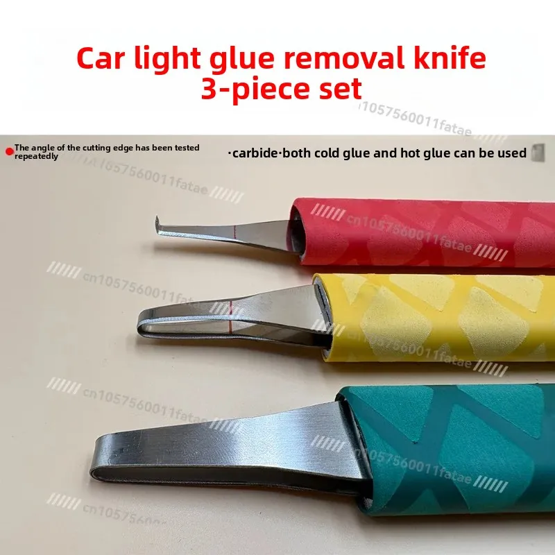 Car Headlight Housing Opening Cold Glue Knife, Aluminum Handle Headlamp Repair Tool for Multi‑depth Slot Cutting & Headlight