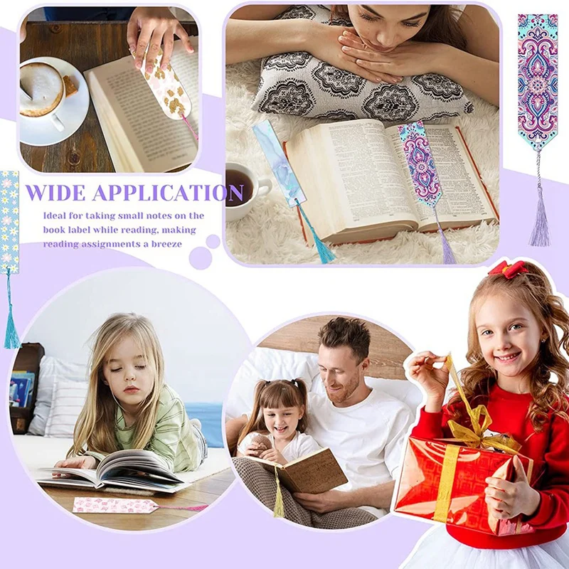 1Set Multicolor+Transparent Sublimation Acrylic Book Markers DIY Crafts Projects Sublimation Accessories For Women