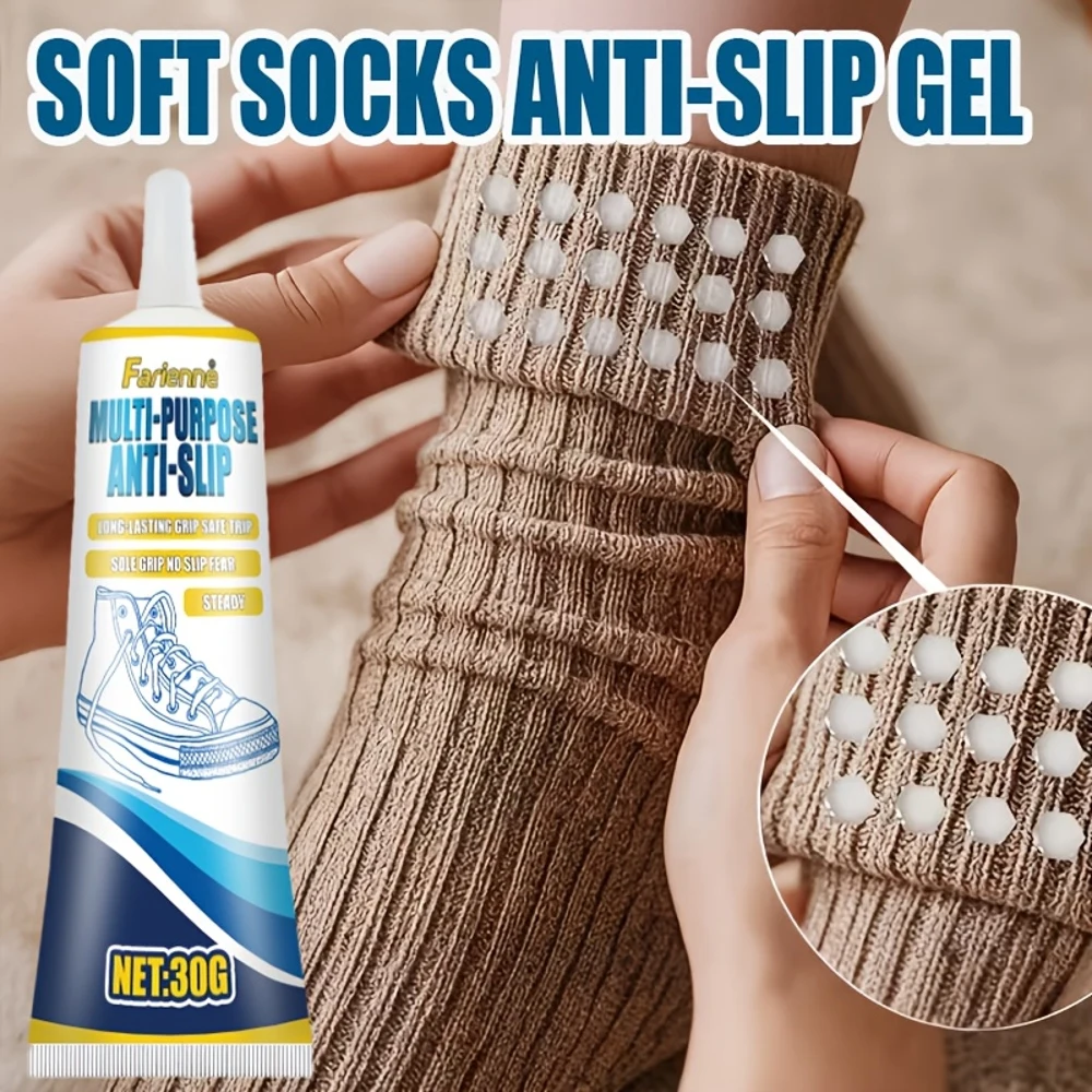 Strong Sole Anti-slip Gel - Quick-drying Grip Gel, Enhances Friction and Prevents Slipping. Suitable for Use in Dance Shoes, Spo