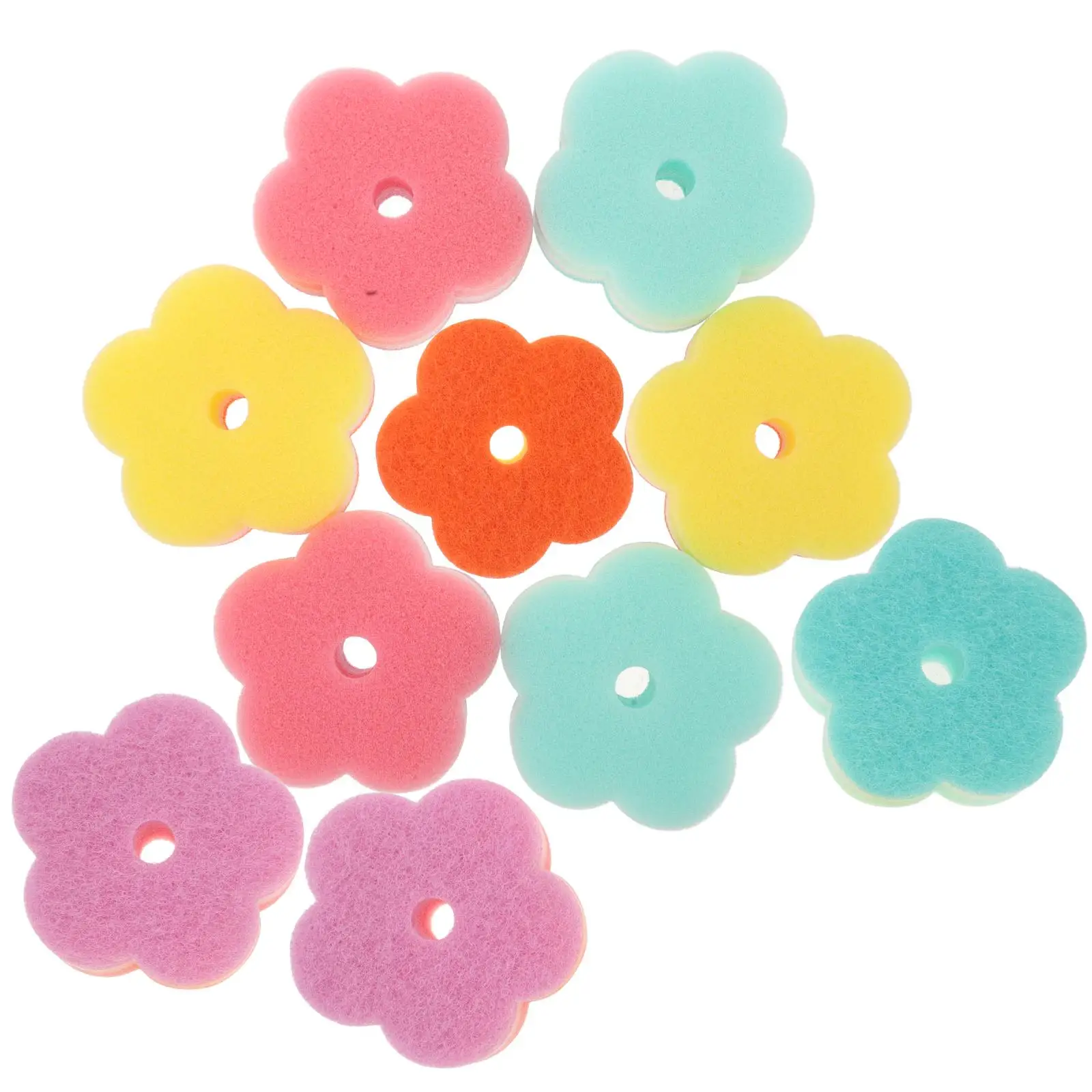 

10 Pcs Scouring Pad Sponge Cloths Kitchen Cleaning Tools Non Toxic Durable Absorbent Soft Scrubber For Dish Washing