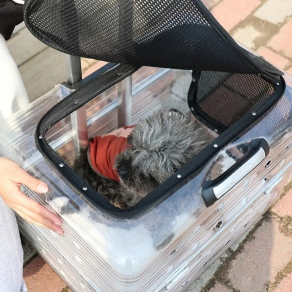 Sall Dog Pet Trolley Case Silent Por Large Capacity Cat Cers Bags le and Sturdy Cat Accessories Supplies
