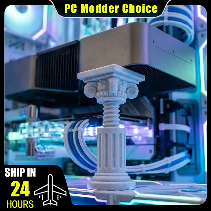 Creative Graphics Card Holder Roman Column Shape for 4.9-7.5cm/ 7-11cm Space Adjustable  Anti-deformation & Sinking
