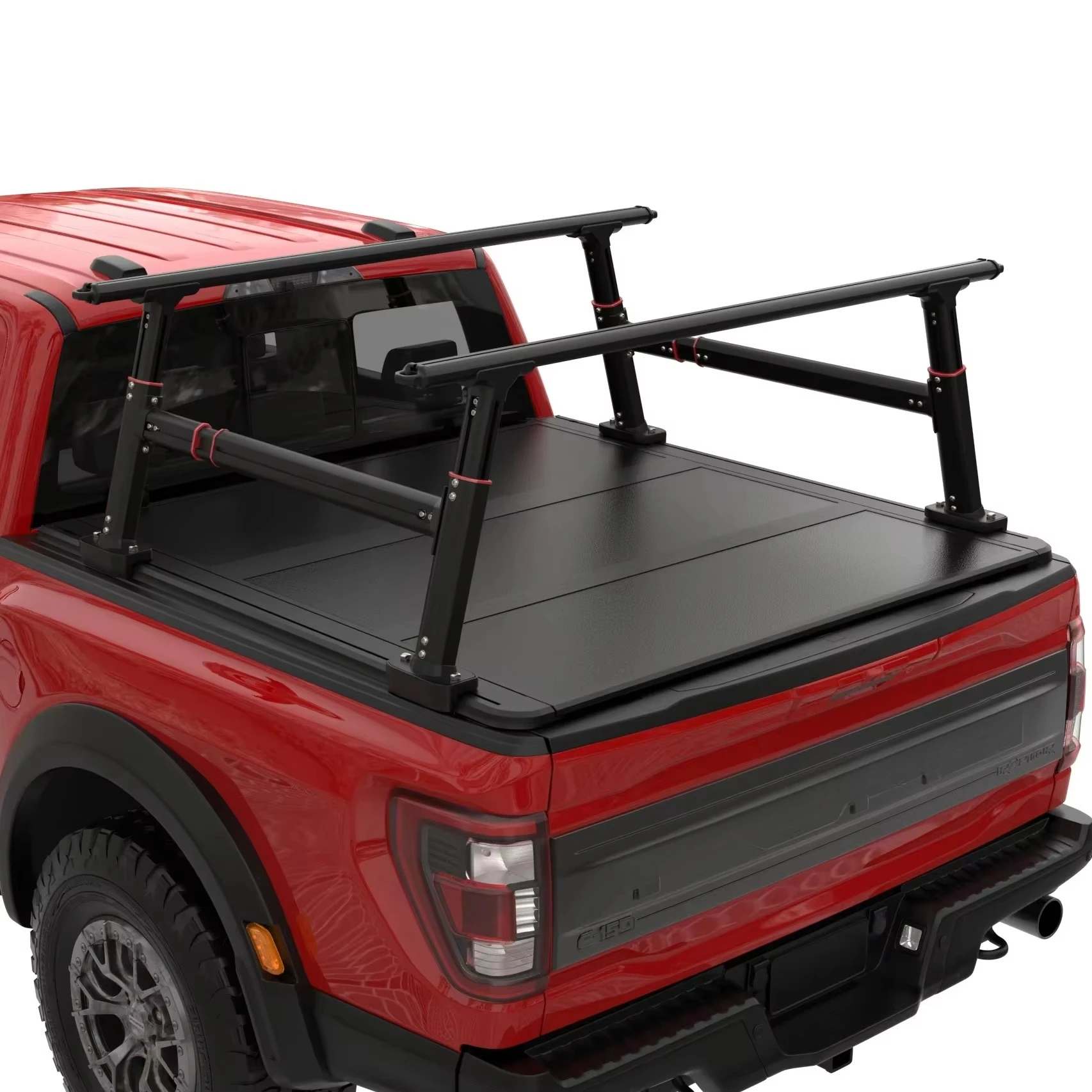

Wholesale Universal Modular Truck Bed Ladder Rack Adjustable Height Pickup Truck Roof Rack Metal for Ranger ram