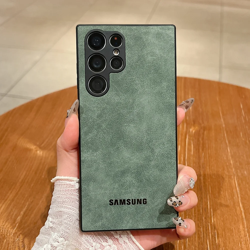Luxuriöse Lammfell-Schutzhülle für Samsung Galaxy S26 Ultra Hülle S25 S24 S22 S23 Ultra Plus S23 FE Kameraschutz Weiche Abdeckung