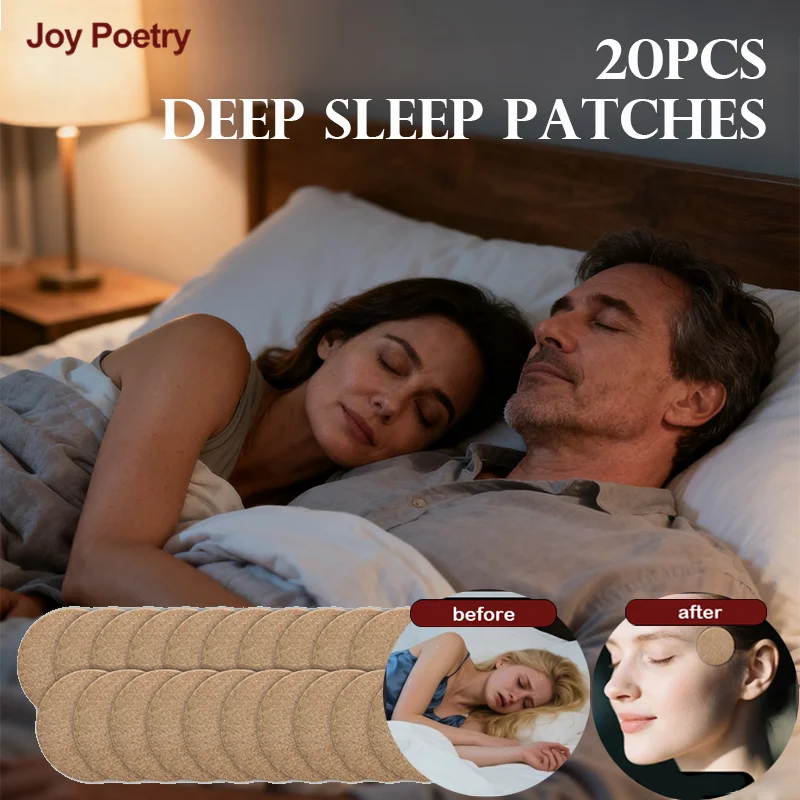 

20Pcs Herbal Deep Sleep Patches Adults Aid Help Improve Sleep Quality Relieve Insomnia Anxiety Decompress Headache Plaster Relax