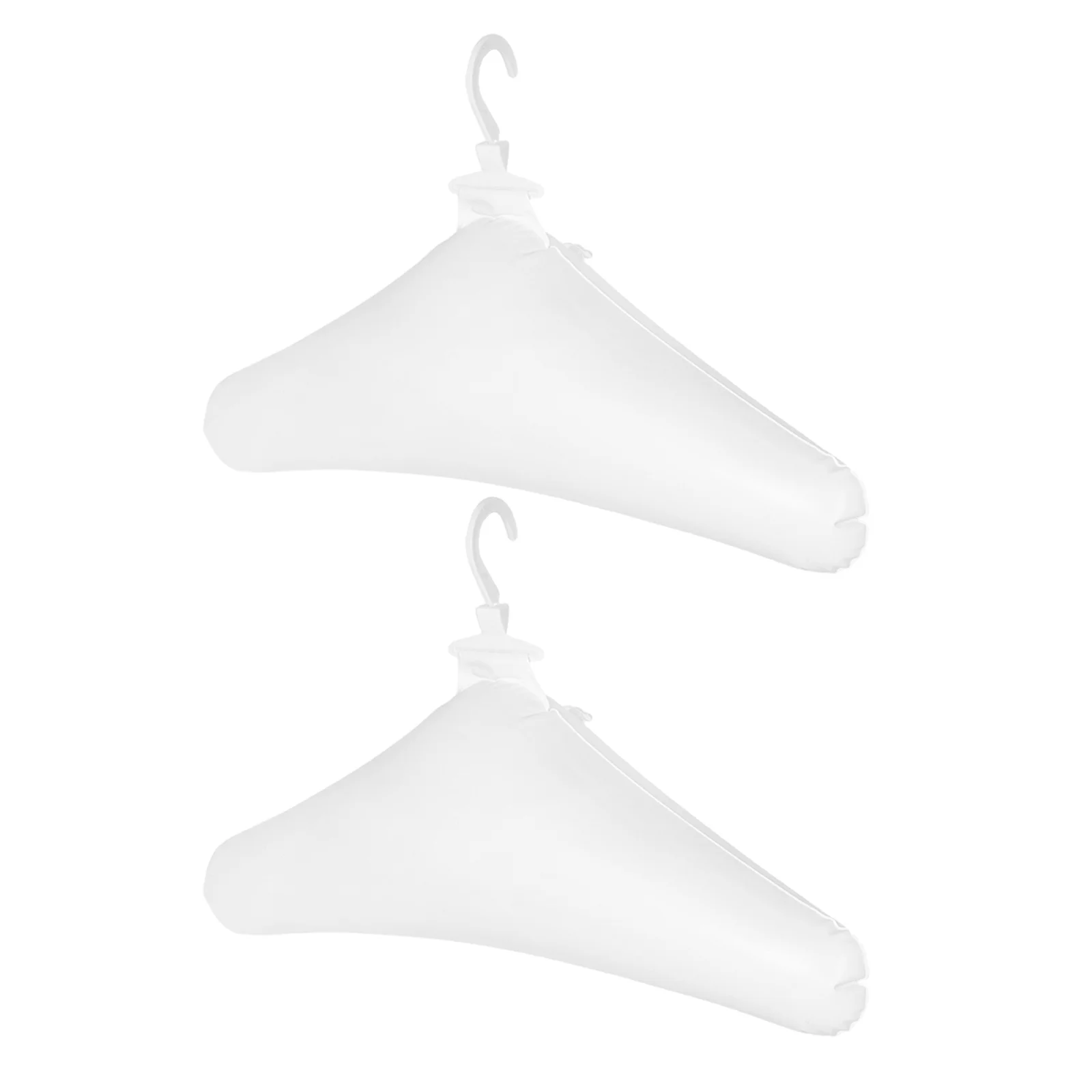 

2Pcs Foldable Inflatable Clothes Hangers Portable Travel Drying Rack Quick Inflate Round Shoulder Non Slip Camping Hotel Cruise